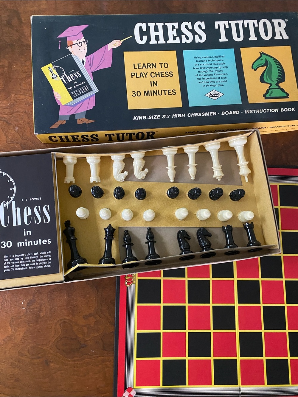 Chess Tutor Vintage Board Game 1960s complete set